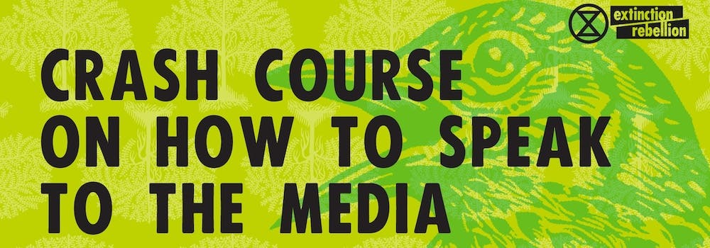 Crash course on how to speak to the media workshop