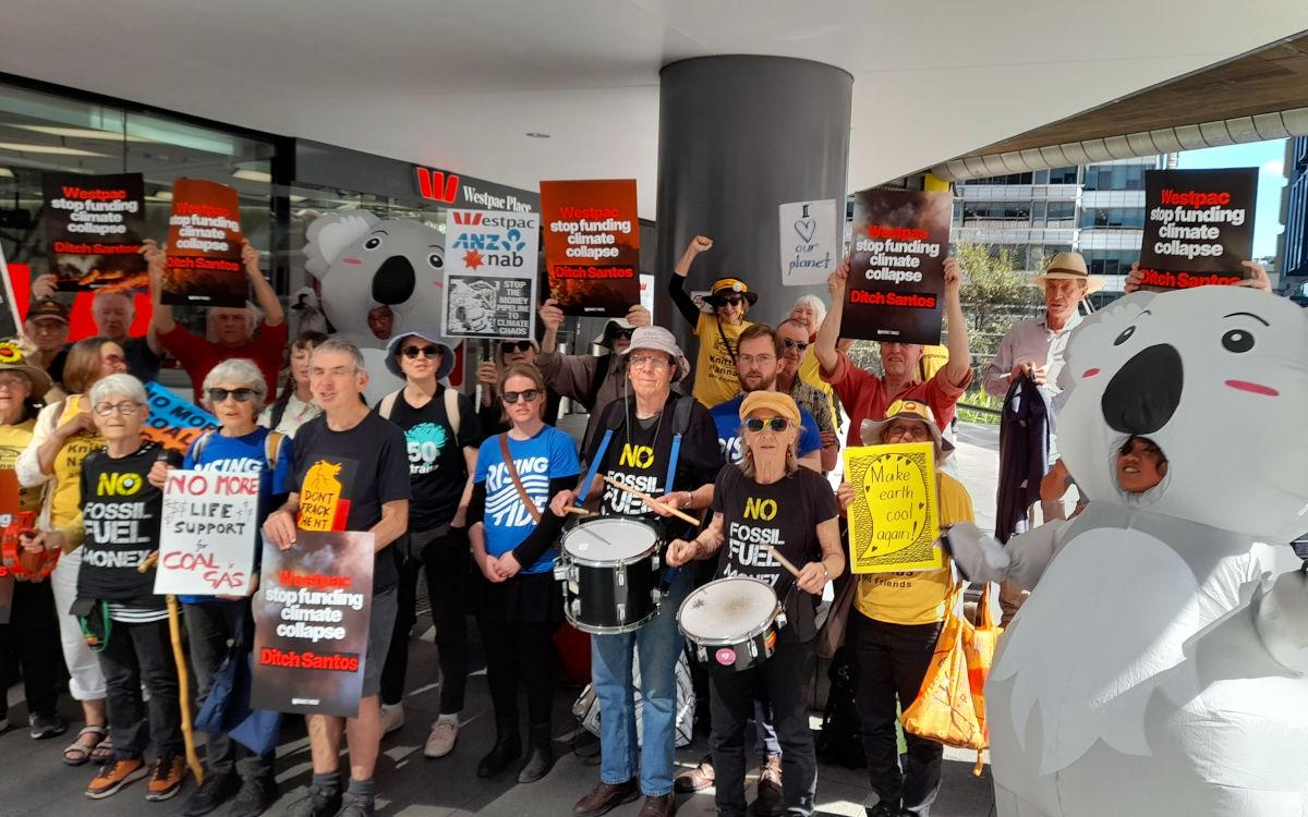 Activists take their demands to Westpac