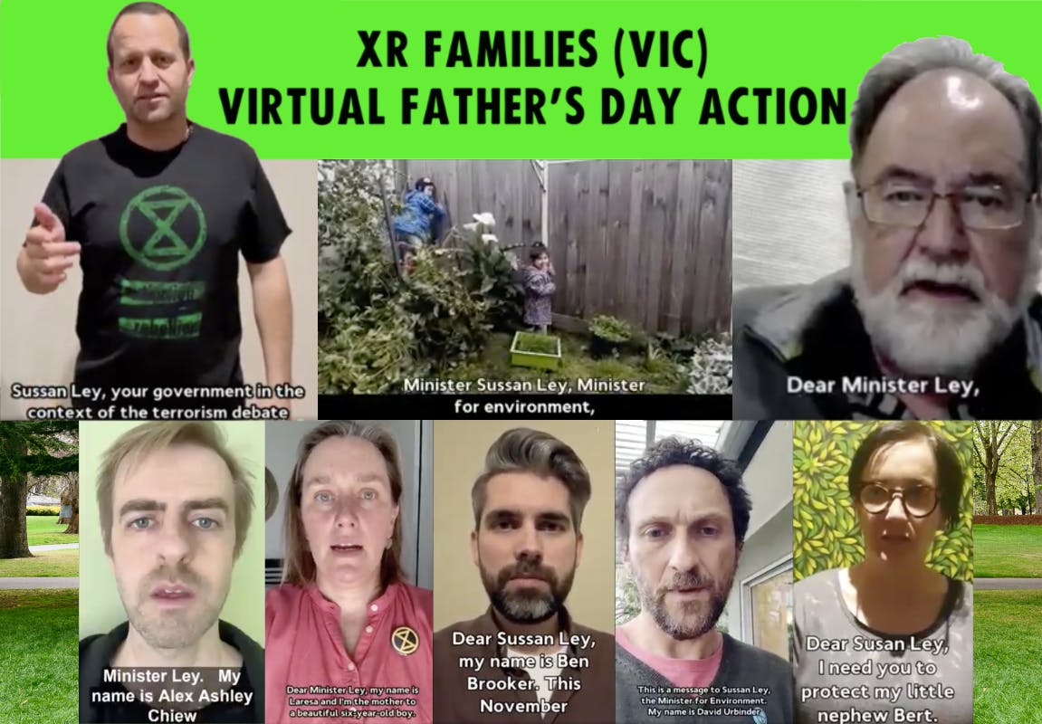 XR Vic Families inspires parents, grandparents and carers to take action