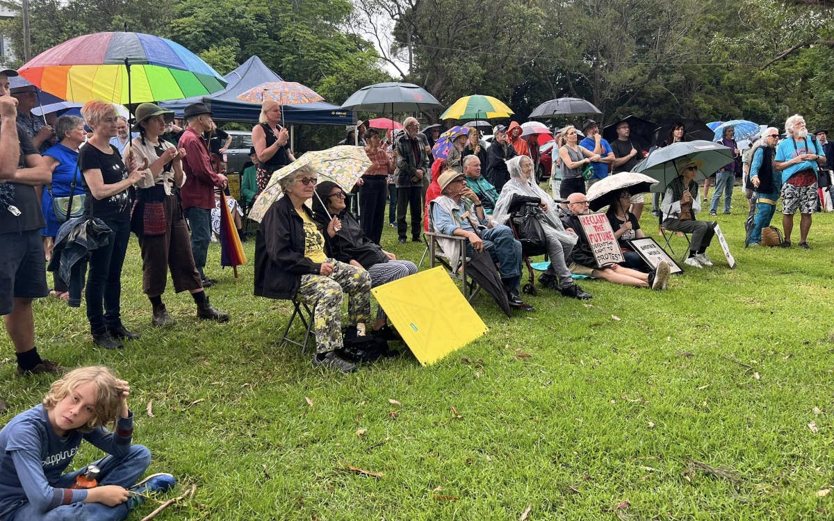 Snap rally in Lismore,NSW