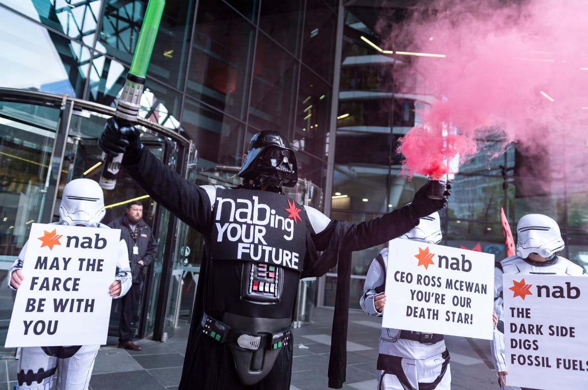 Star Wars themed action at NAB HQ “We are calling it what it is: evil”