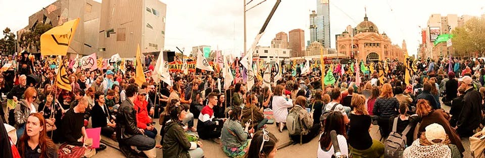 Occupy Melbourne Panorama 