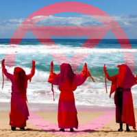 Red Rebels on a beach