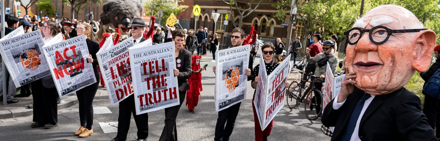 Rebels in costume at the Lygon Street Fringe Festival parade