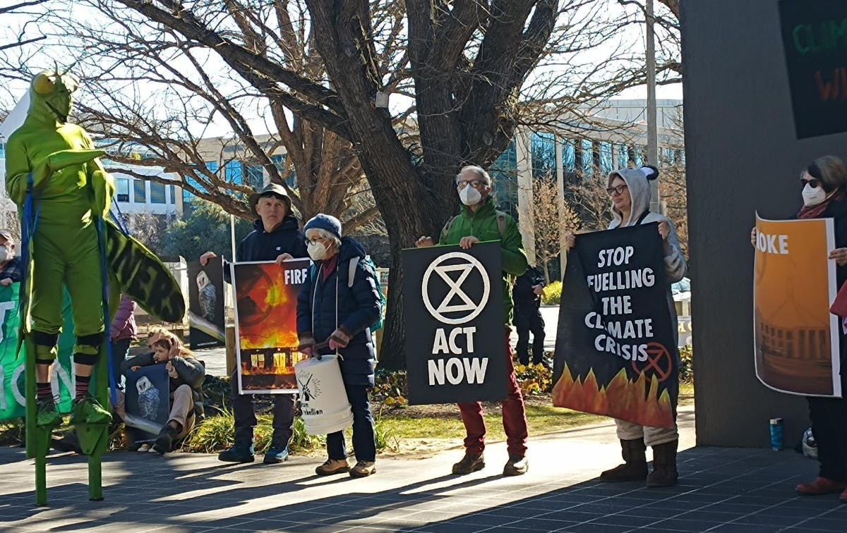 Climate protesters in Sydney