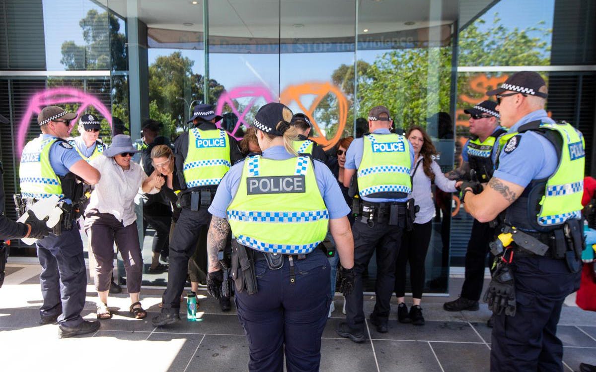XR WA rebels arrested at WA Government offices