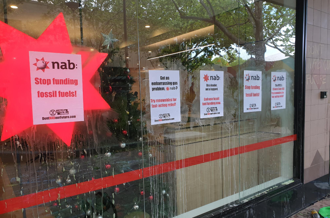 Climate activists in ACT and WA turn up the heat on NAB