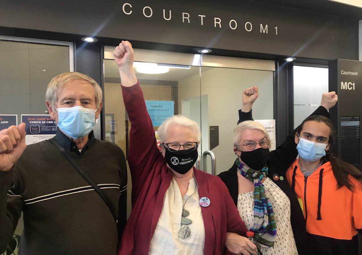 Canberra 'Duty of Care' rebels have court cases dismissed or given $20 fines 