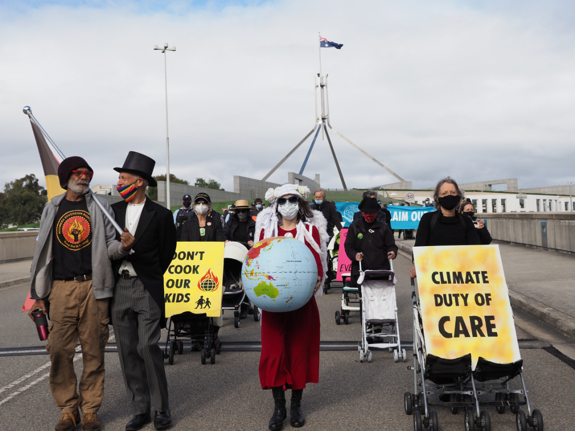 Pram action in Canberra