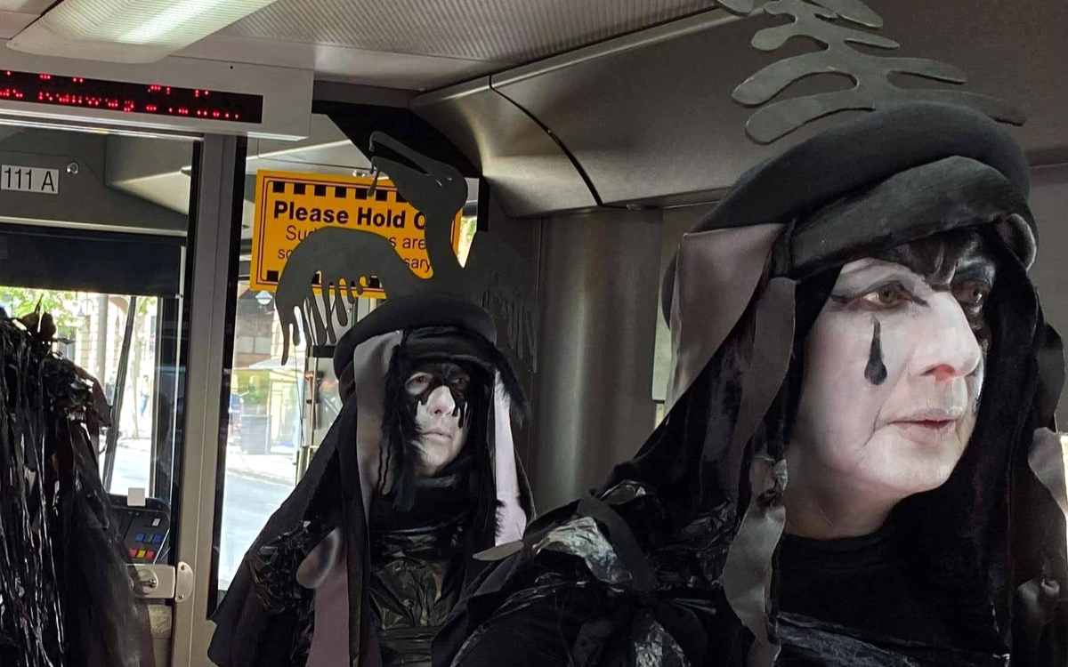 'Oilies' on a tram
