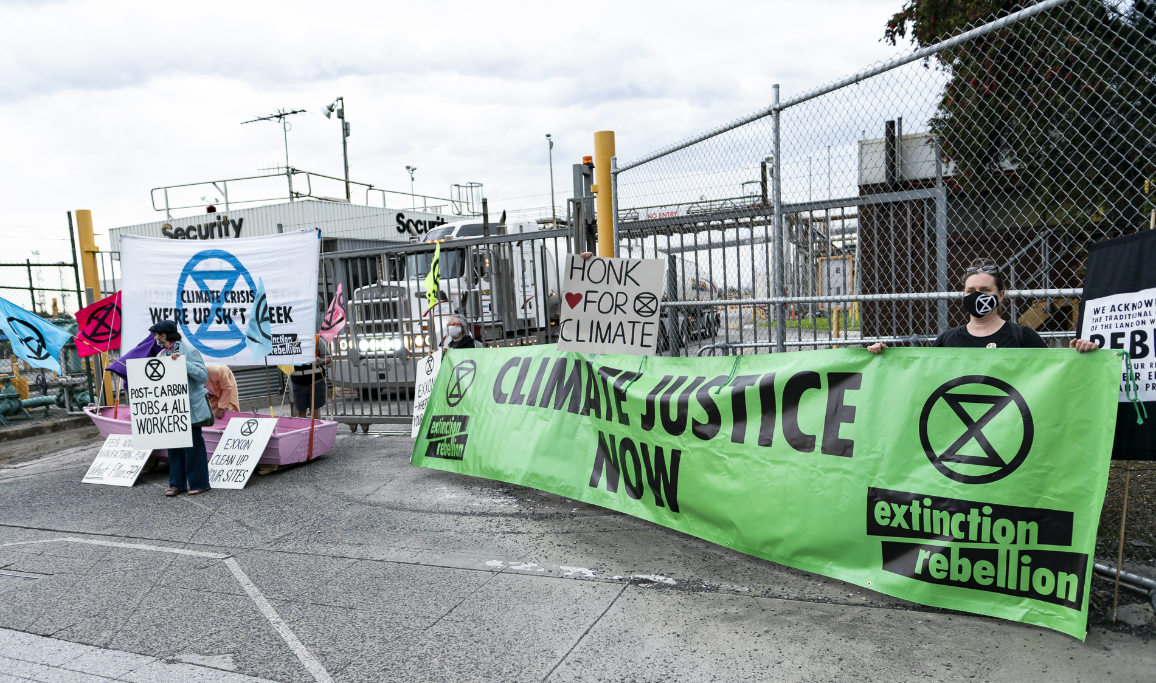 XR Rebels blockade ExxonMobil Fuel Depot in Melbourne