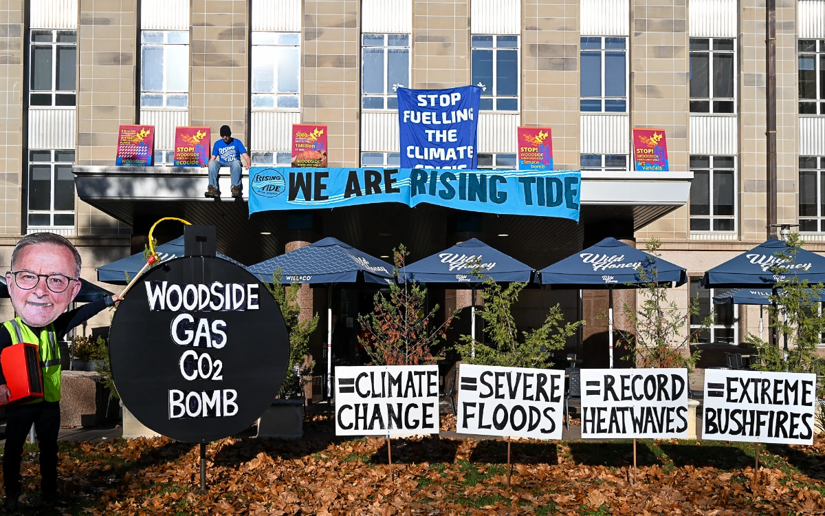Rising Tide climate activists in Canberra