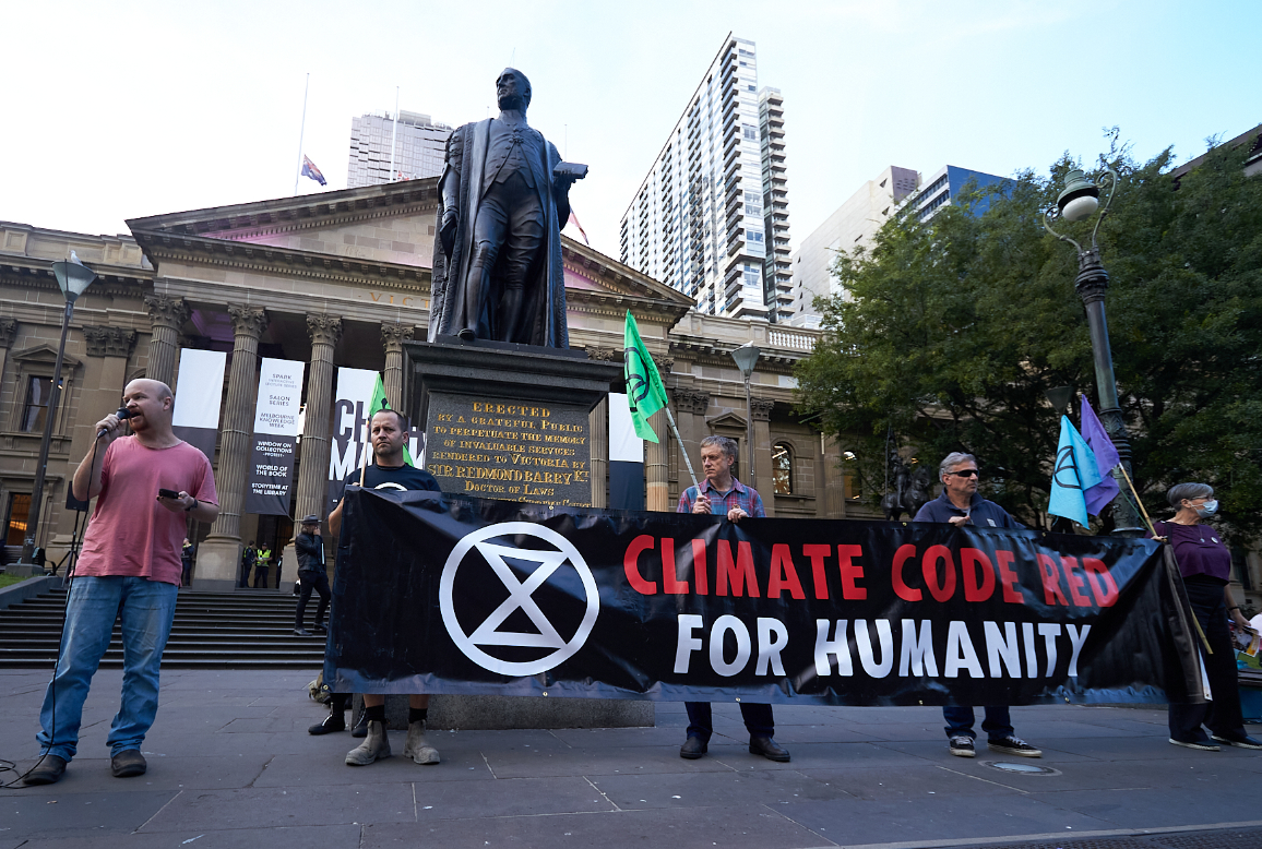 Speaker Gary from Blockade Austrlia at the Snap Rally