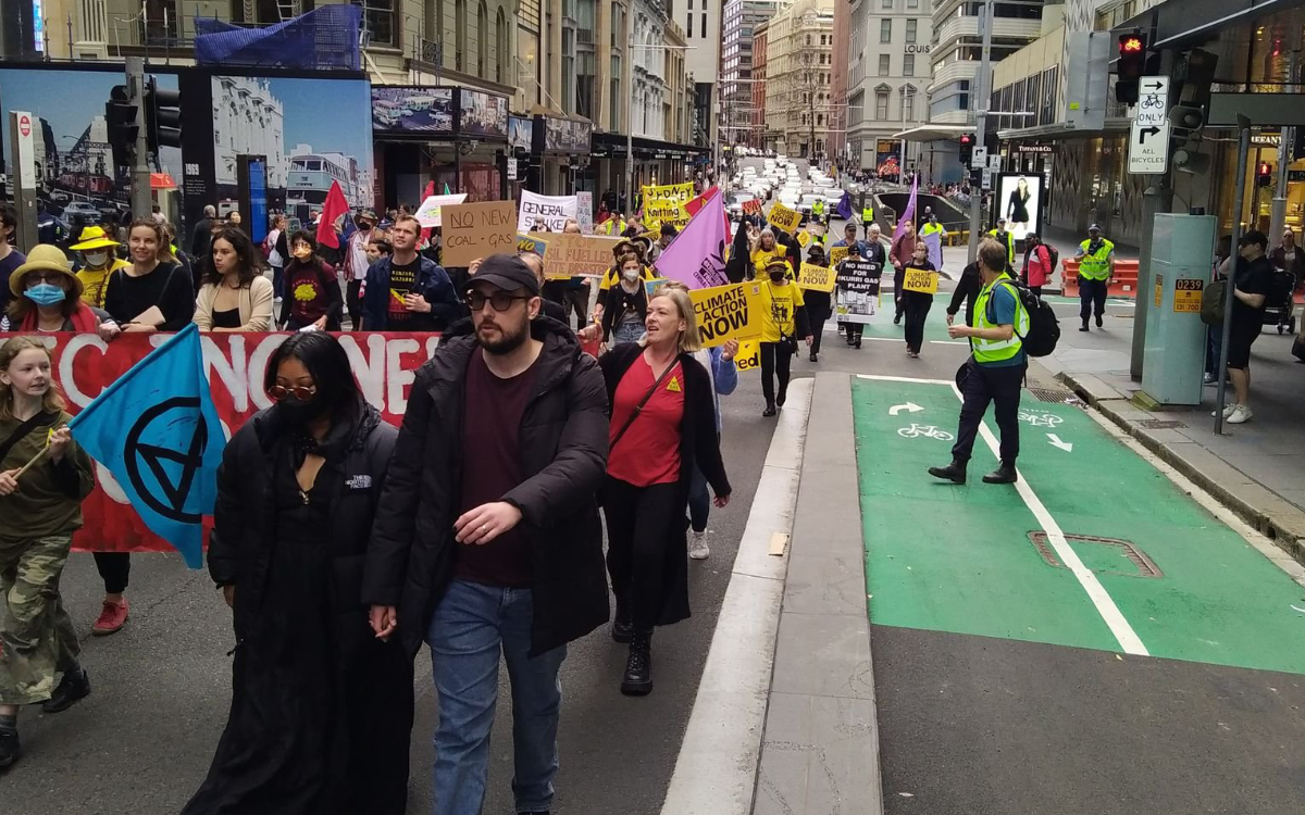 On the way to Hyde Park, Sydney