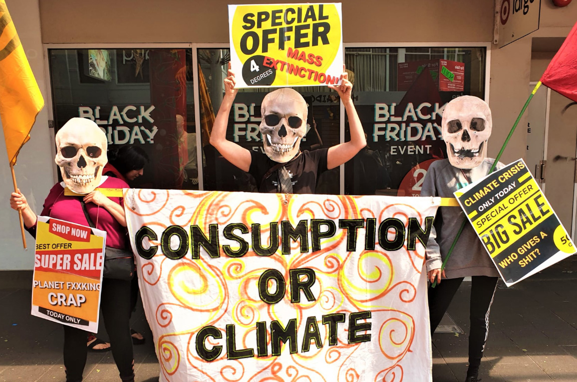 XR Tasmania Invites Hobart Shoppers To Step Right Up To A Planet Clearance Sale