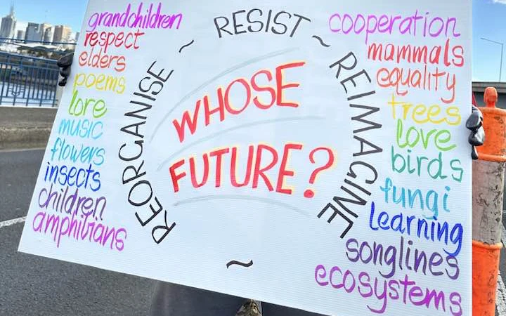 Protests, guerrilla gardening and direct action by 'Whose future’ coalition