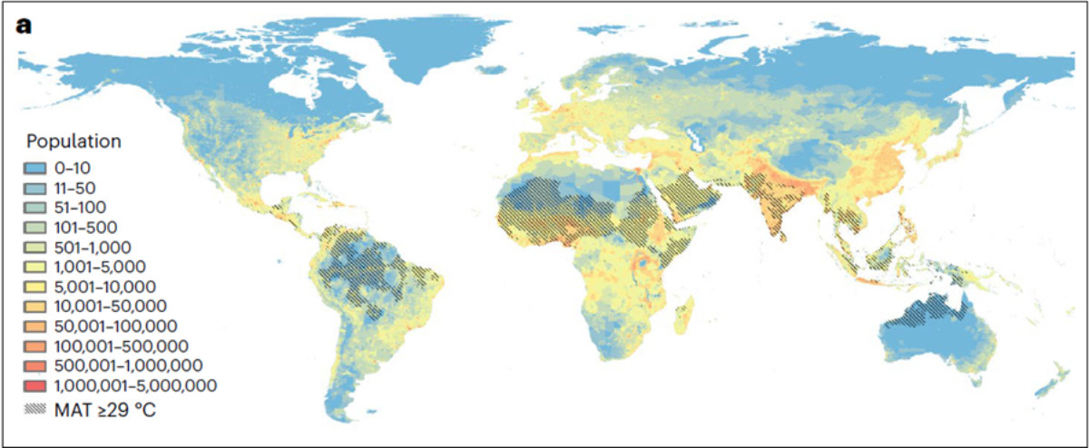 World heating map