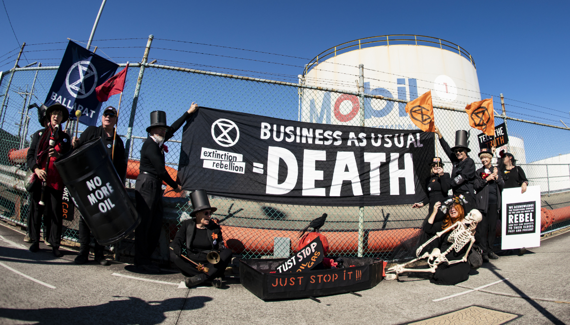 Funeral procession for Planet Earth