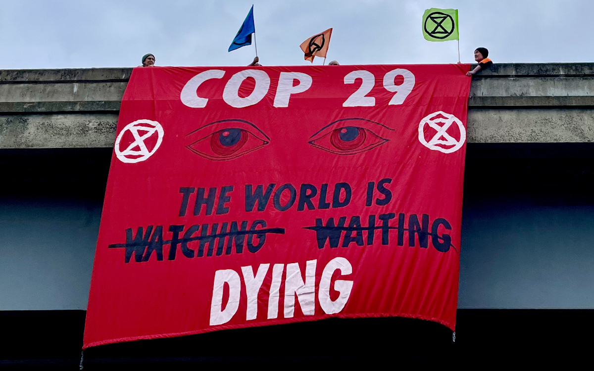 Melbourne's Punt Road disrupted by Cop29 protest